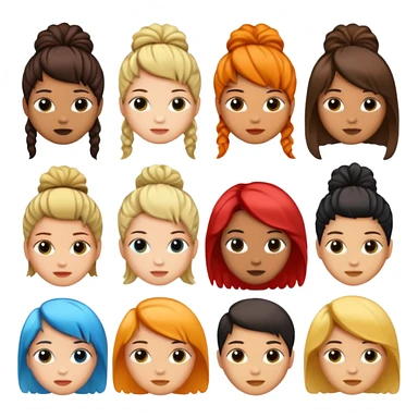 Different hairstyles sticker