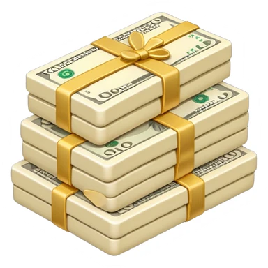 plain ivory money sticker