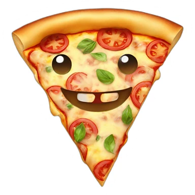 smile pizza sticker