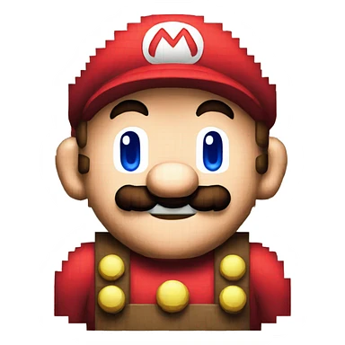 Mario pixel art sticker