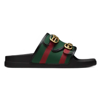 Black Gucci slide sticker