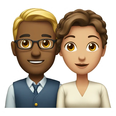 husband and wife sticker