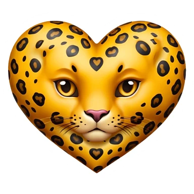 Cœur léopard sticker