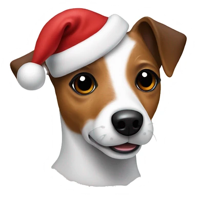 Christmas Jack Russell  sticker