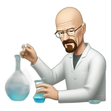 walter white making glass sticker