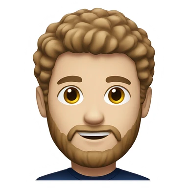 White male with brown hair and beard with the PSG outfit  sticker