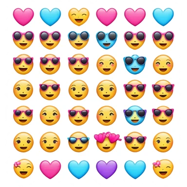 Girly emojis  sticker