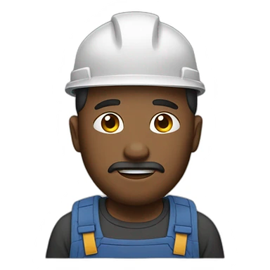 hard working man sticker