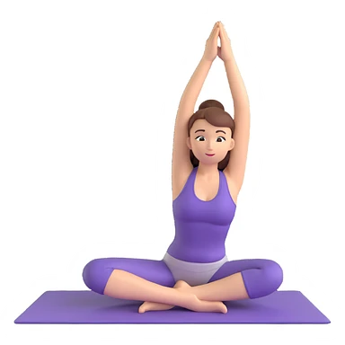 yoga pose sticker