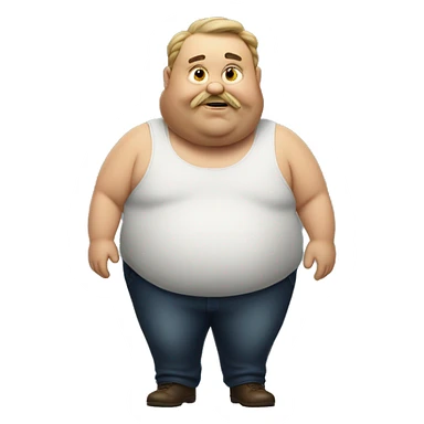 Fat man in a rascal sticker