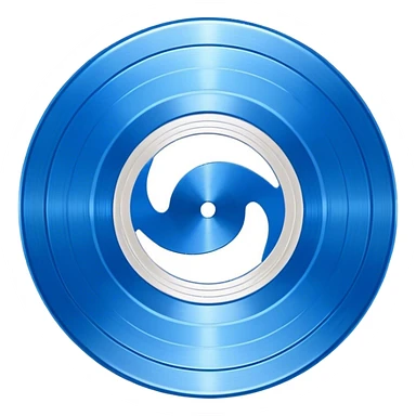blue Vinyl Record sticker