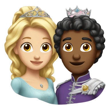 woman princesses couple  sticker