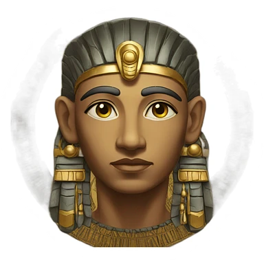 indian egyptian face of god sticker