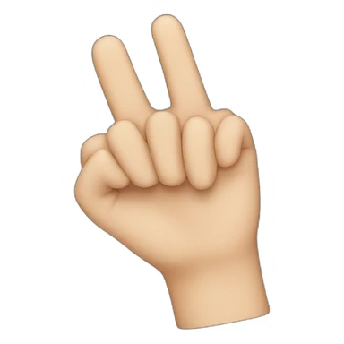  finger pointing down sticker