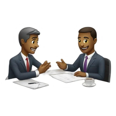 a business meeting sticker