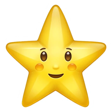 Star with a body sticker
