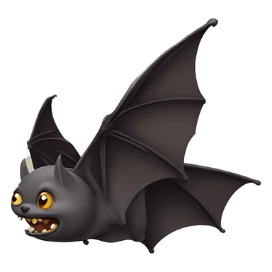 Flying bat sticker