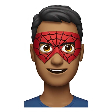She spider-man as mask sticker