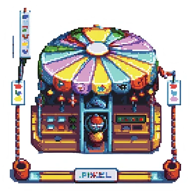 Creepy lunapark sticker