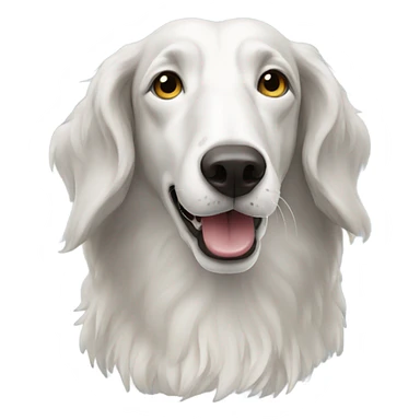 russian borzoi dog sticker
