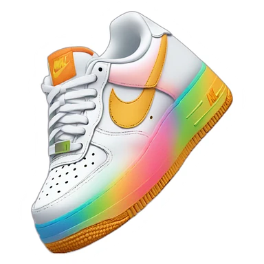 Nike AF1 rainbow sticker