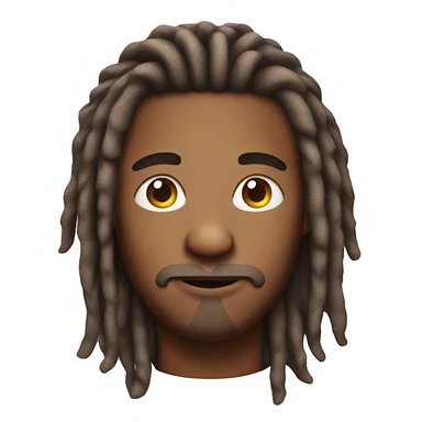 guy with dreadlocks sticker