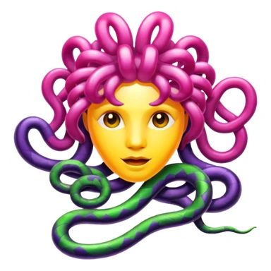  Medusa snake are made of jelly  sticker