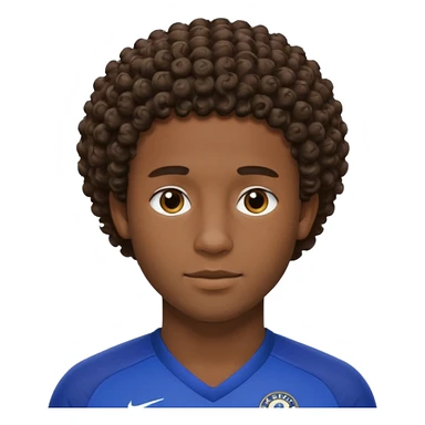 Chelsea player Esteban, with short curly hair and dark skin. sticker