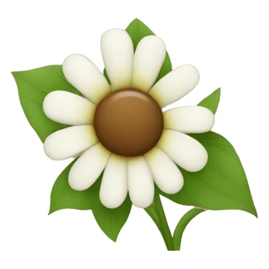 flower brown sticker