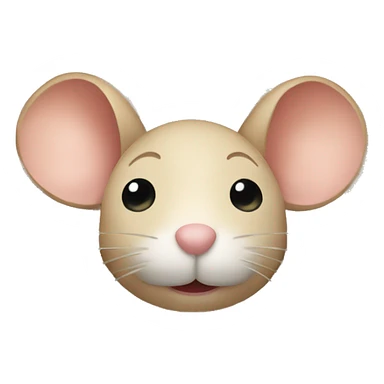 mouse in beige blanket  sticker
