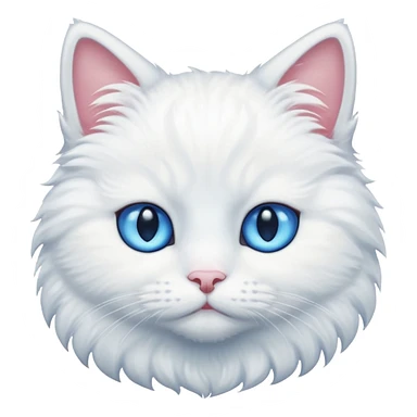 White cat sticker