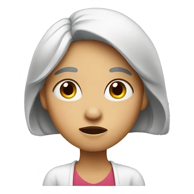 confused woman sticker