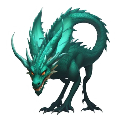 Modern Vernid-dragon-hybrid Design by LiLaiRa sticker