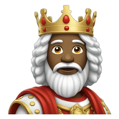 white King with red sticker