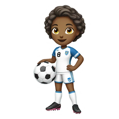 Girl soccer player  sticker