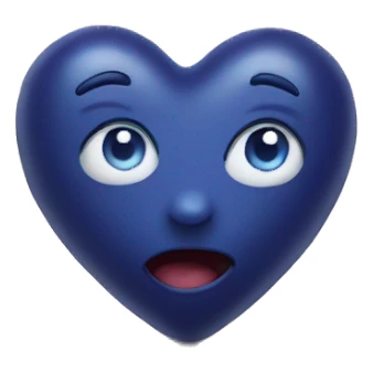 Blueberry heart sticker