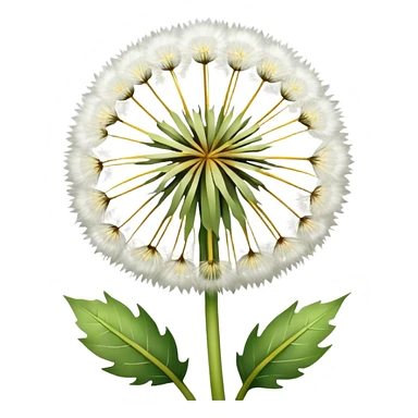 Dandelion flower emoji in white colour looks aesthetic edit better different styles types  sticker