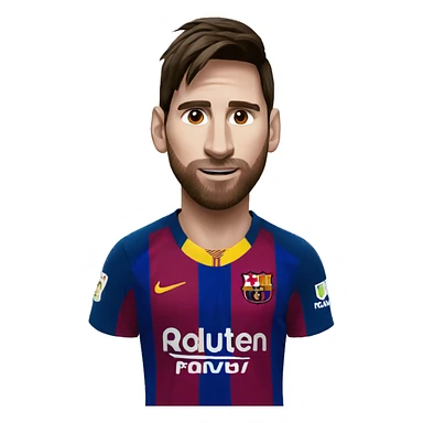 La cara de messi sticker