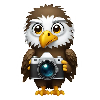 Eagle with camera sticker