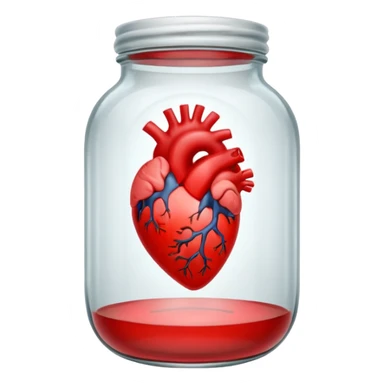 heart in a jar sticker
