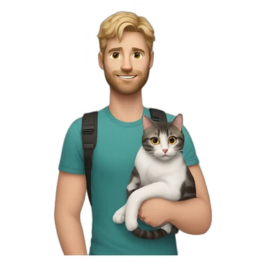 andrew tate holding a cat sticker
