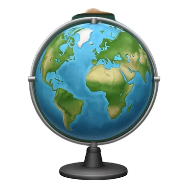 globe on a school chalkboard sticker