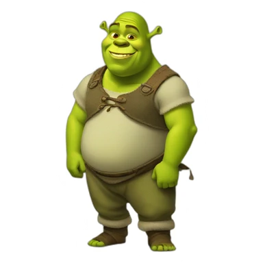 pregnant shrek sticker