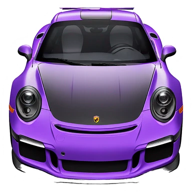 911 gt3rs Porsche purple  sticker
