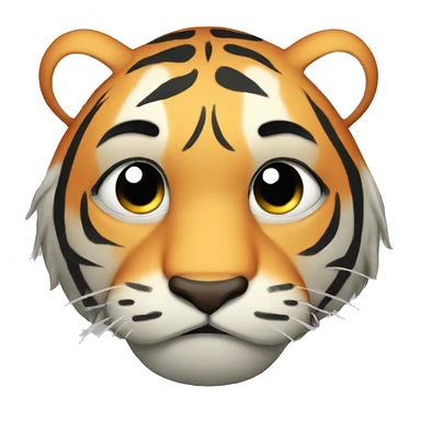 Sad tiger with tears sticker