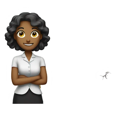 Maestra dando clases sticker