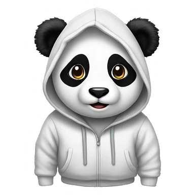 Panda mit Hoodie sticker