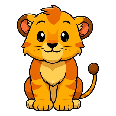 Simba from Disney sticker