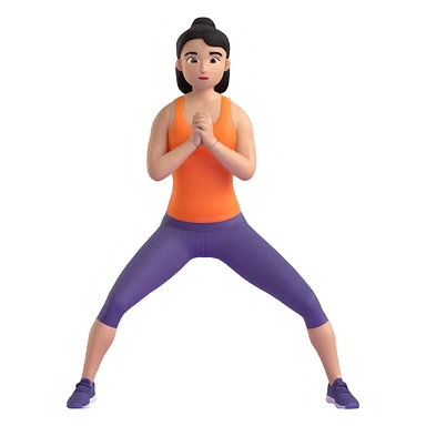 person doing lunges leg workout sticker