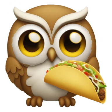 owl with taco sticker